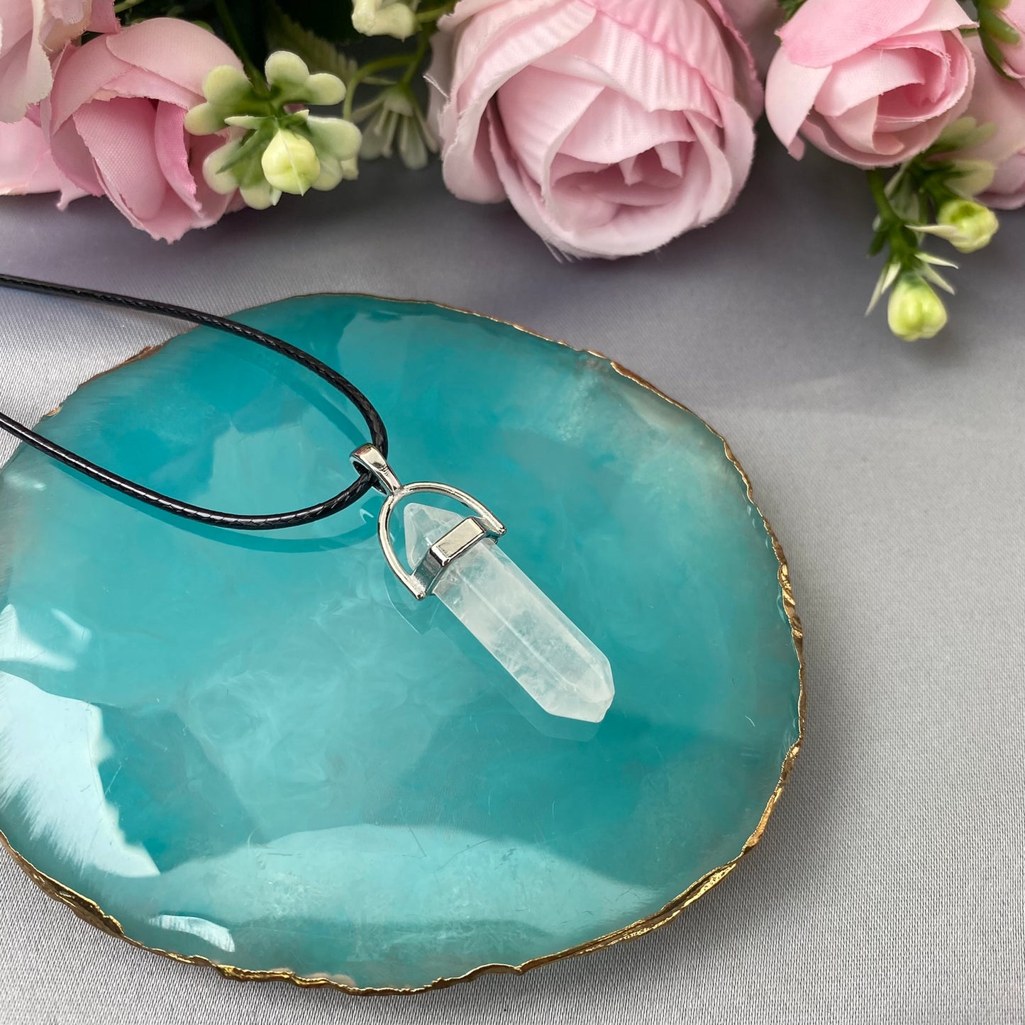 Clear Quartz pendant (Rock Crystal)