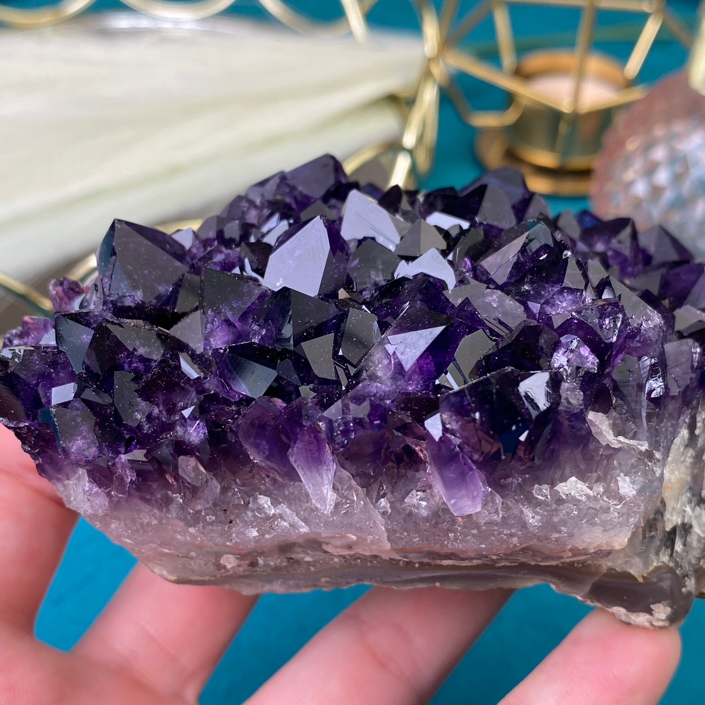 Natural raw Amethyst druse/cluster (High Quality,Uruguay,462g.)