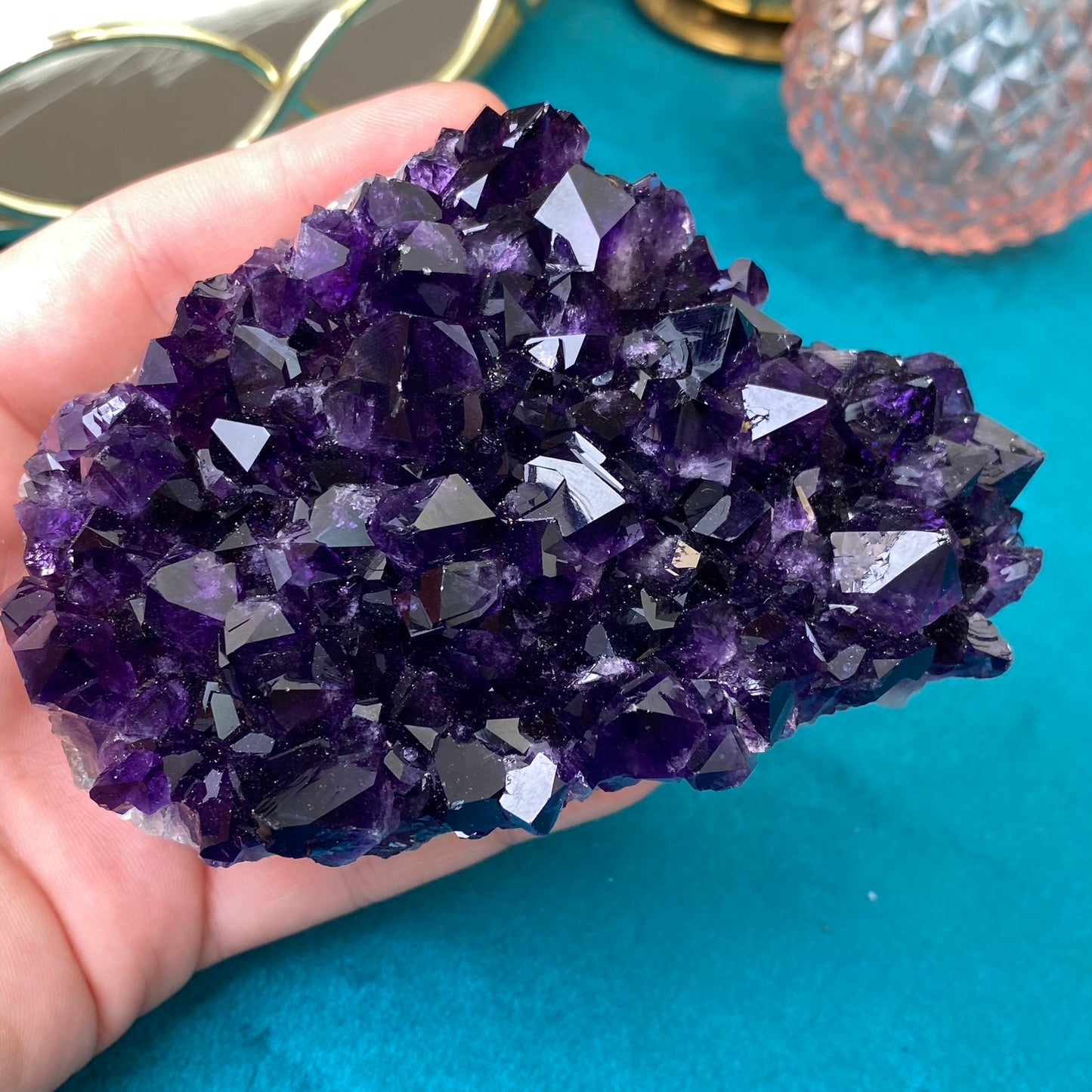 Natural raw Amethyst druse/cluster (High Quality,Uruguay,462g.)