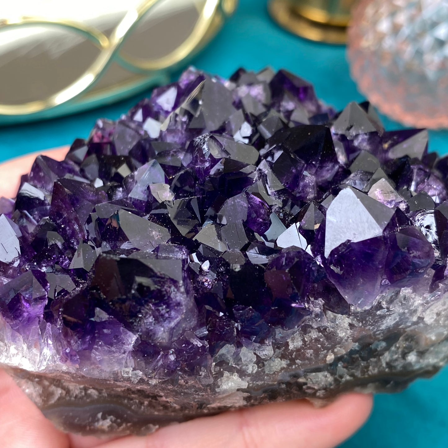 Natural raw Amethyst druse/cluster (High Quality,Uruguay,462g.)