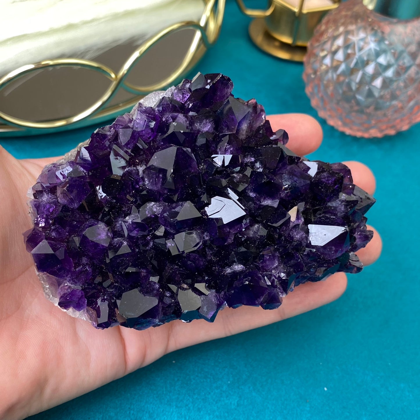 Natural raw Amethyst druse/cluster (High Quality,Uruguay,462g.)