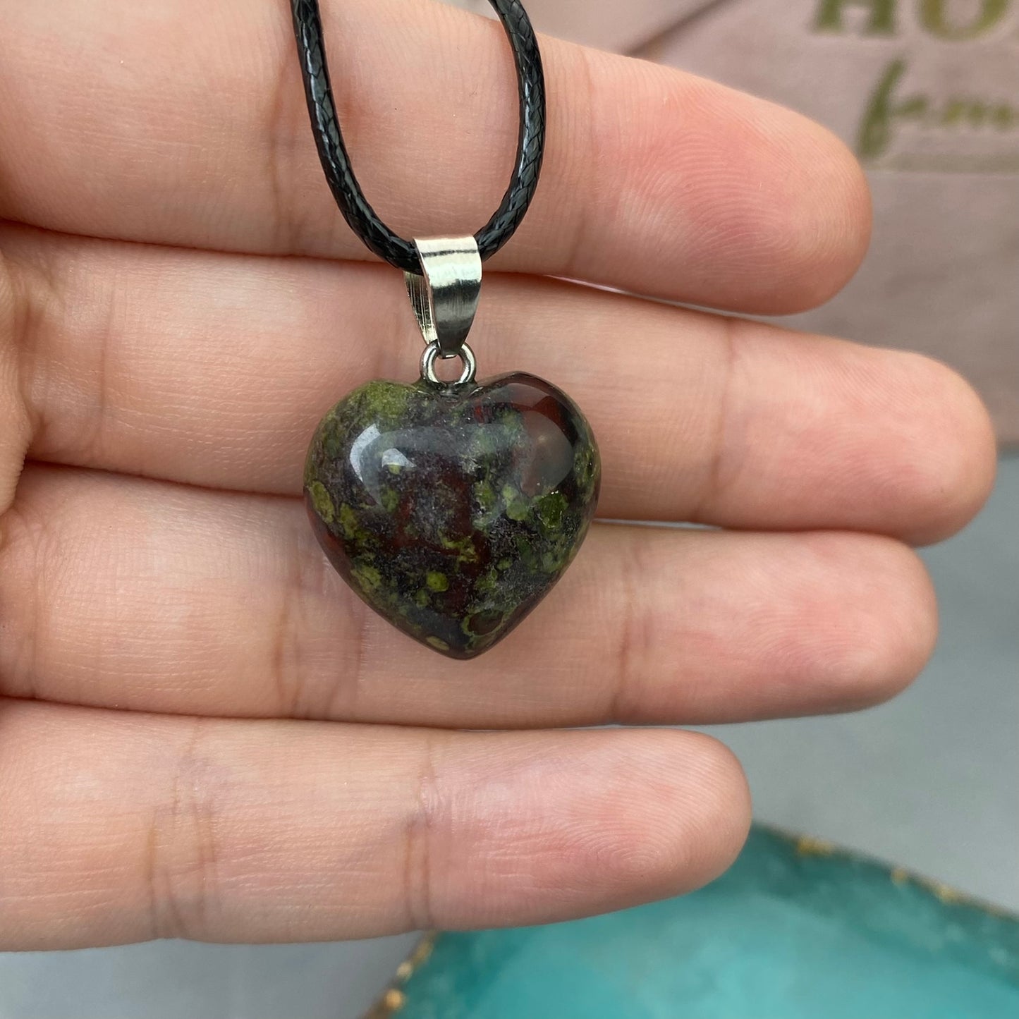 Jasper pendant "Heart"