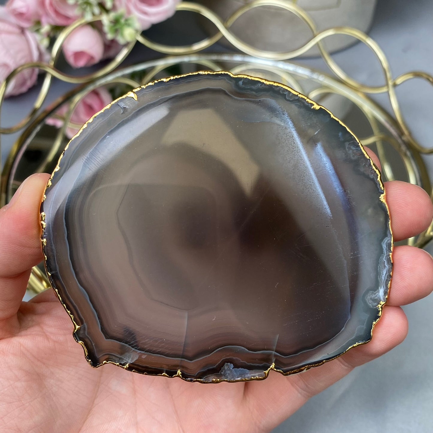 Agate plate