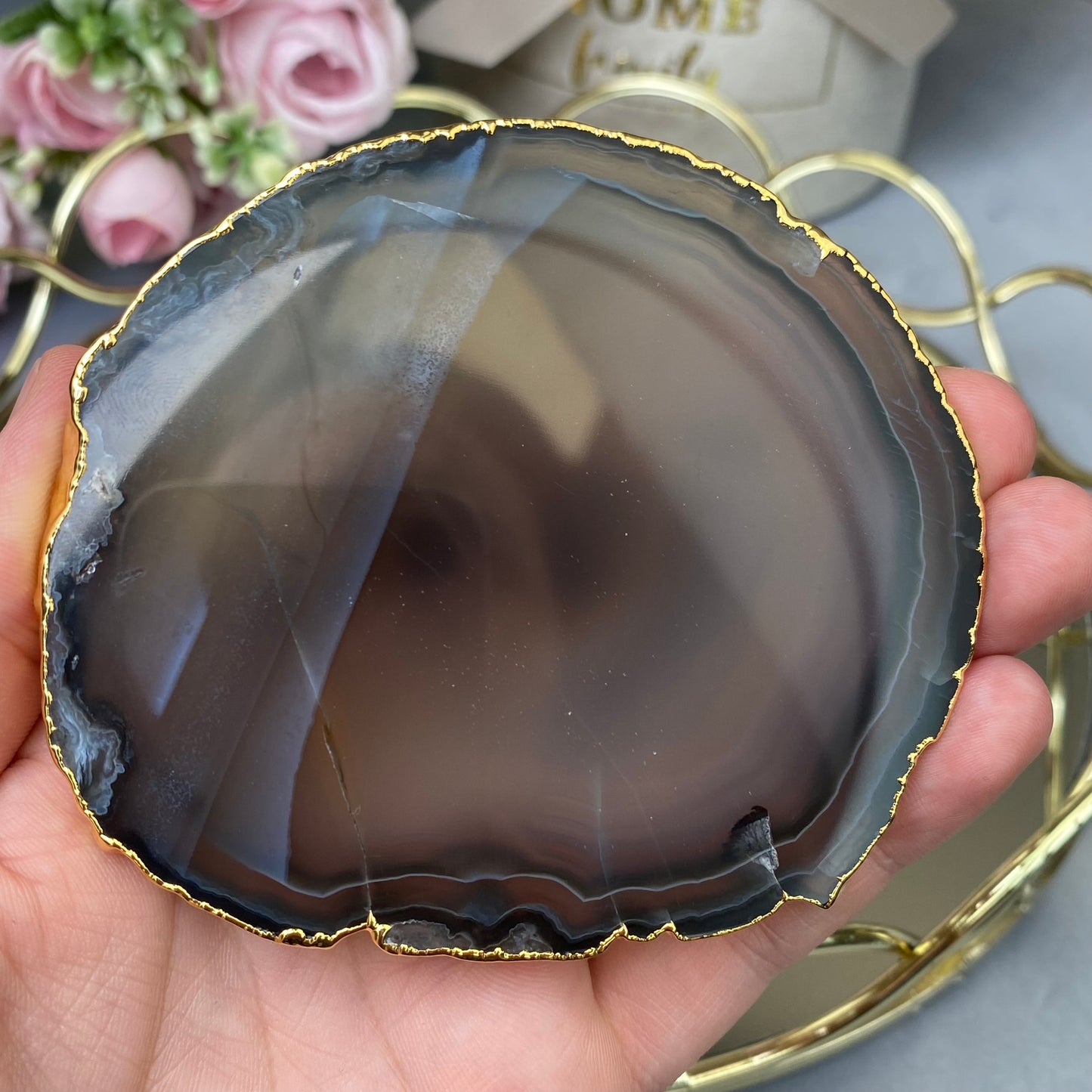 Agate plate