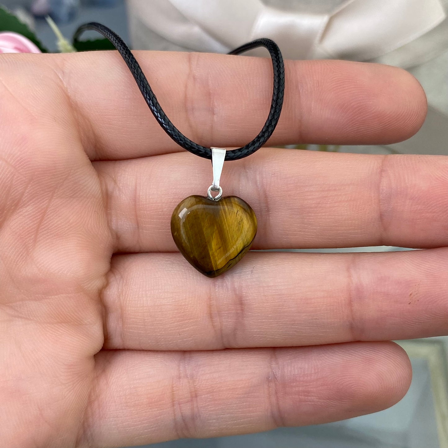 Tiger's Eye pendant "Heart"