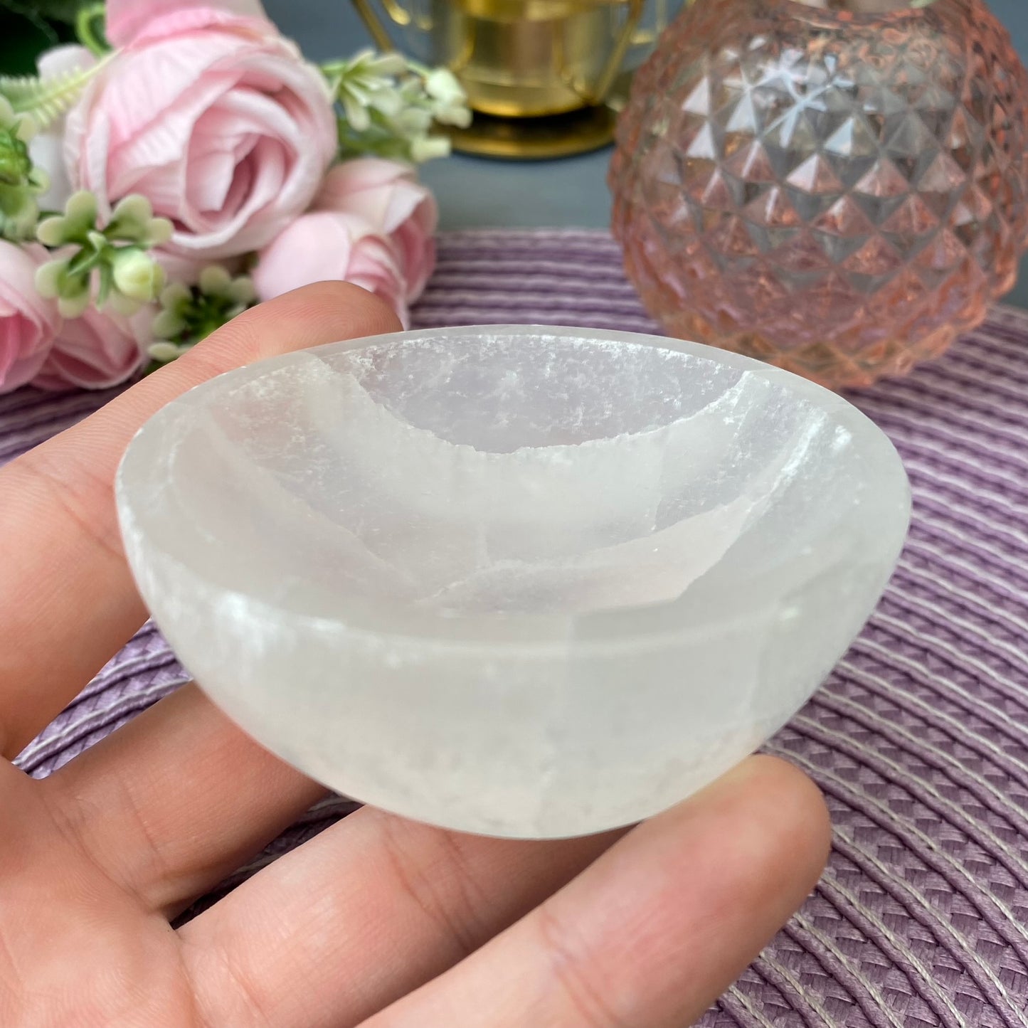 Selenite bowl (size-S)