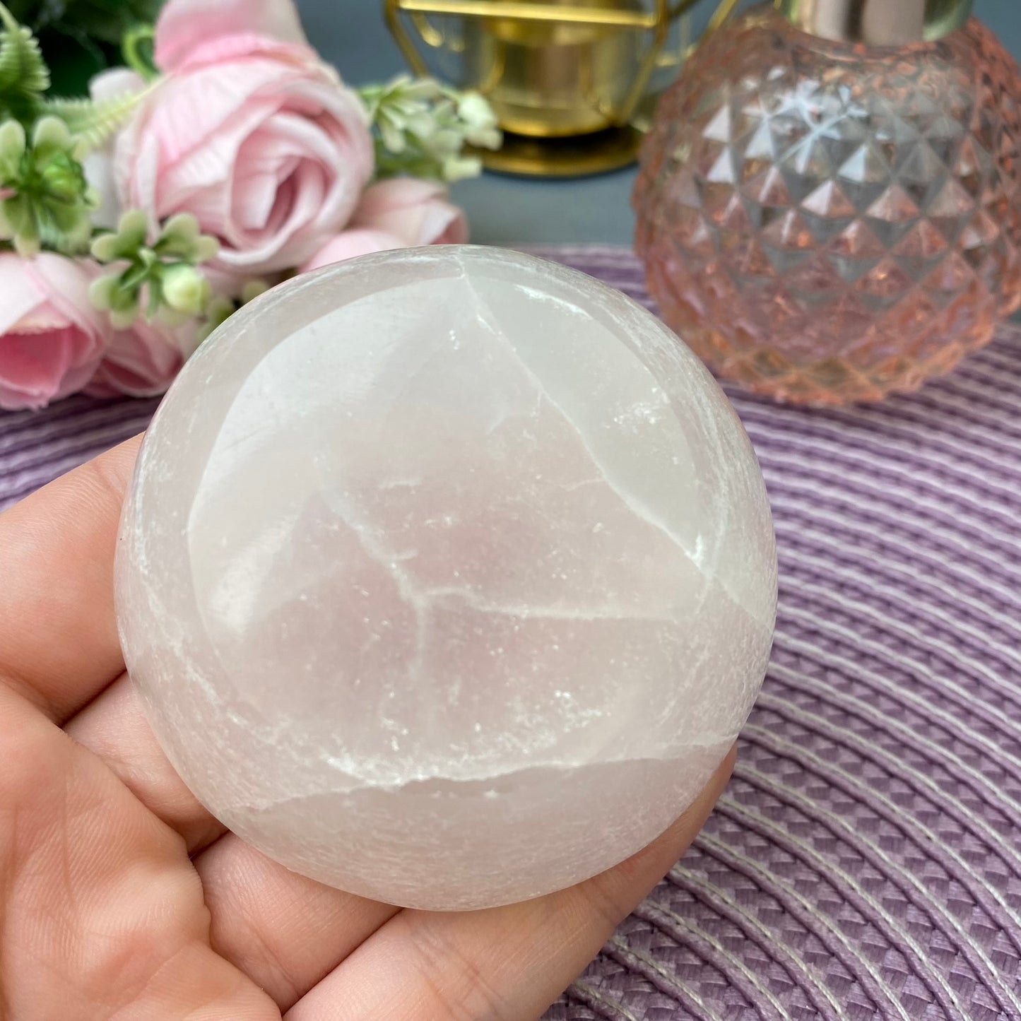 Selenite bowl (size-S)