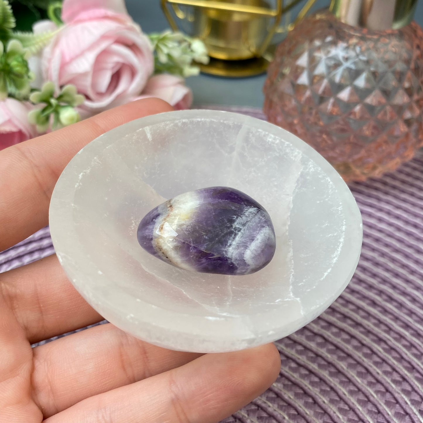 Selenite bowl (size-S)