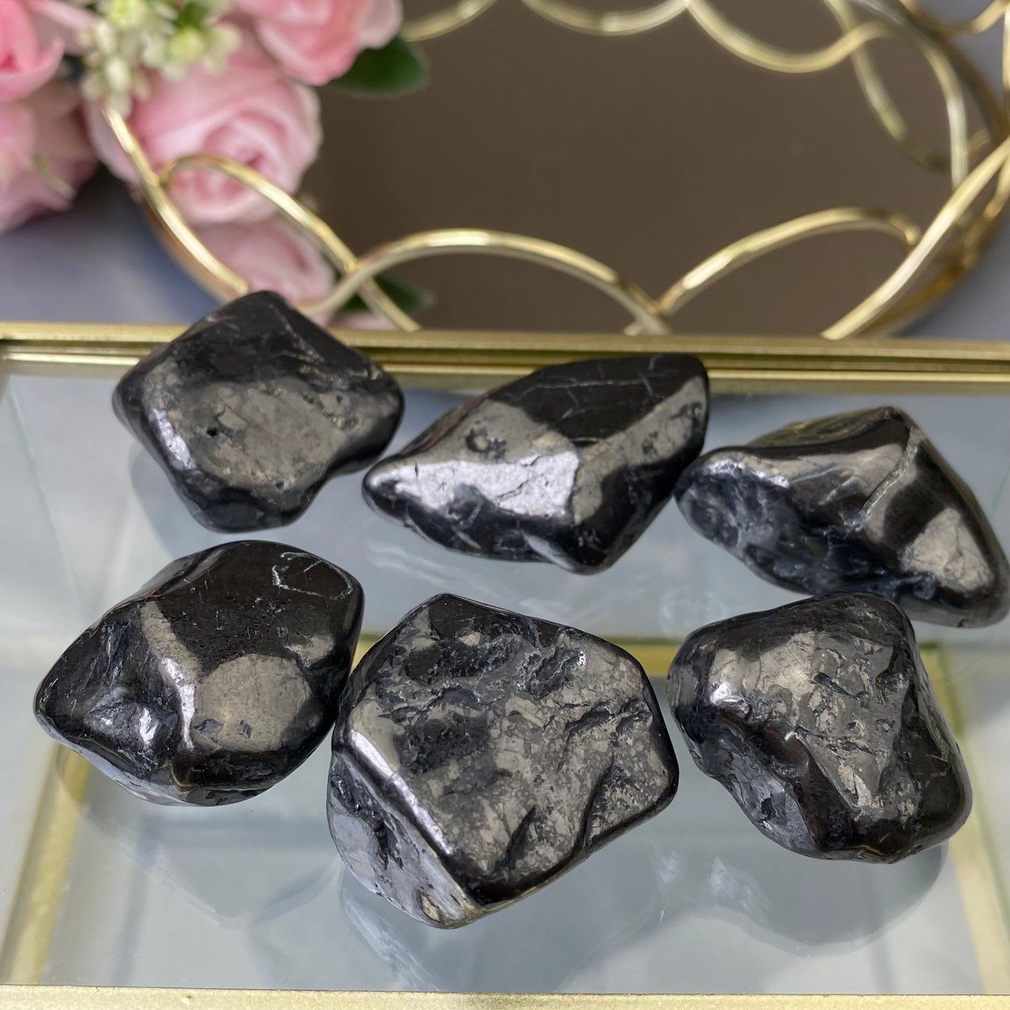 Natural polished Shungite (1pc.)