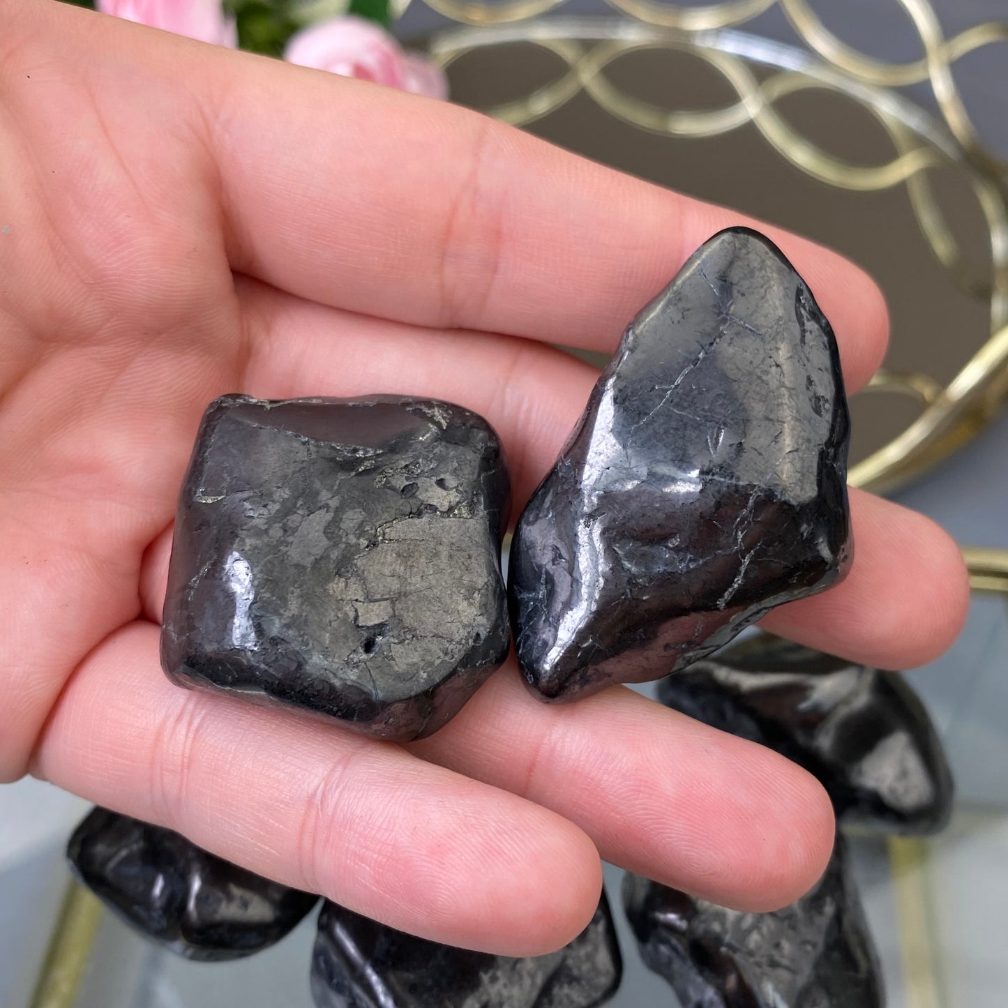 Natural polished Shungite (1pc.)