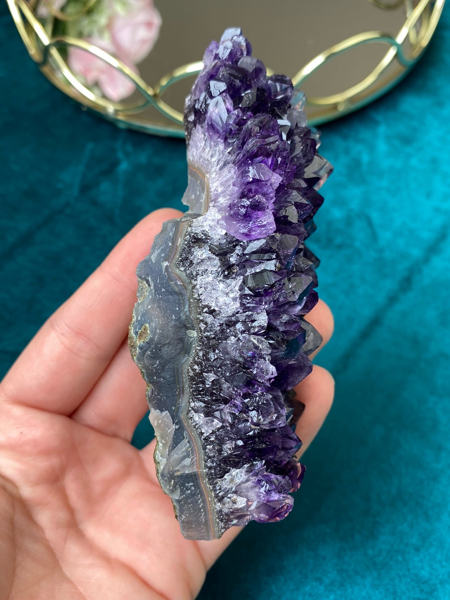 Natürliche rohe Amethyst-Druse (Hohe Qualität, Uruguay, 269g.)