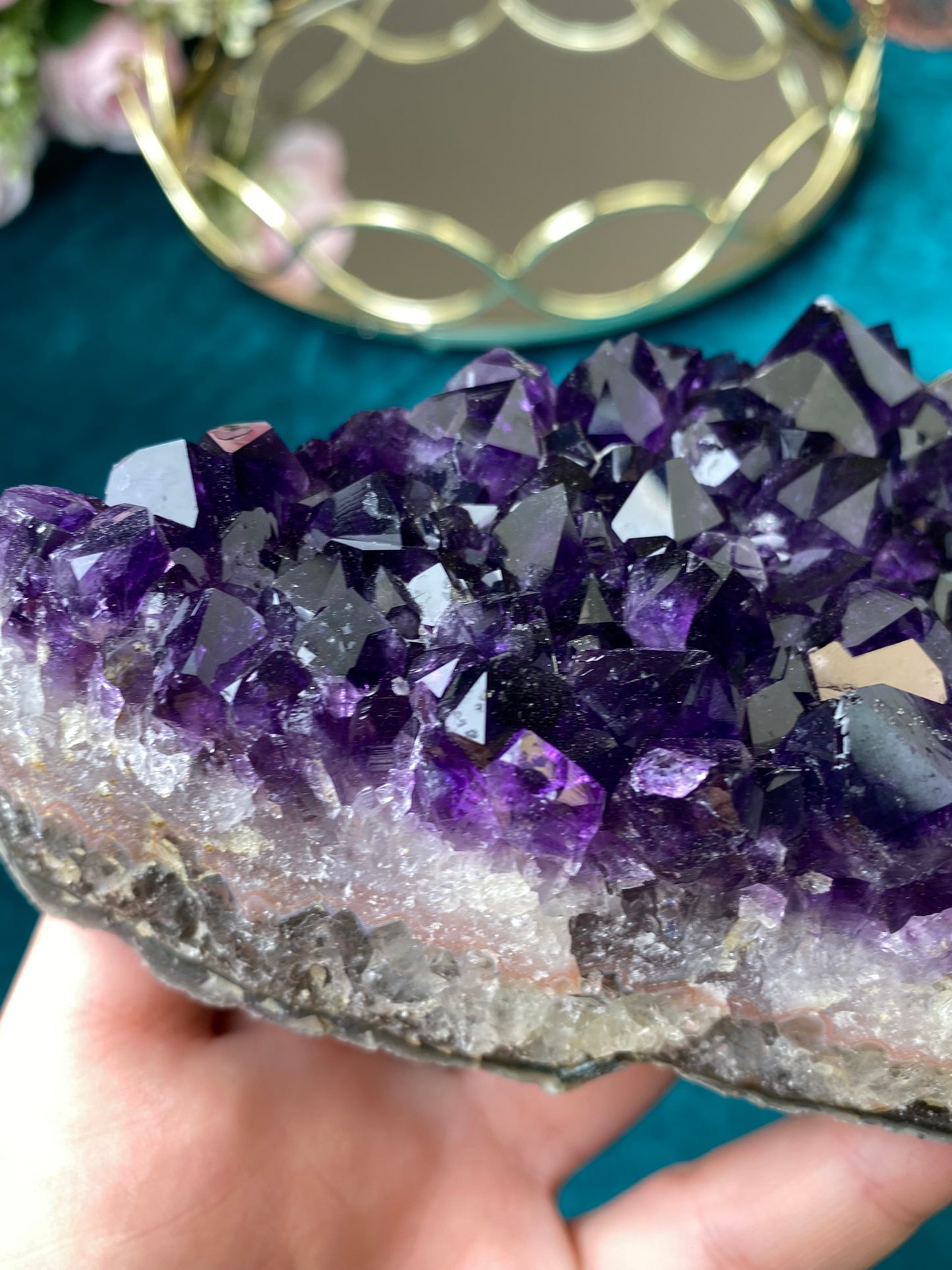 Natural raw Amethyst druse/cluster (High Quality,Uruguay,658g.)