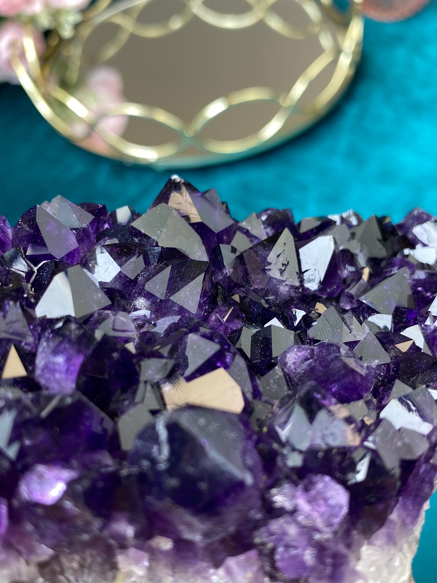 Natürliche rohe Amethyst-Druse (Hohe Qualität, Uruguay, 658g.)