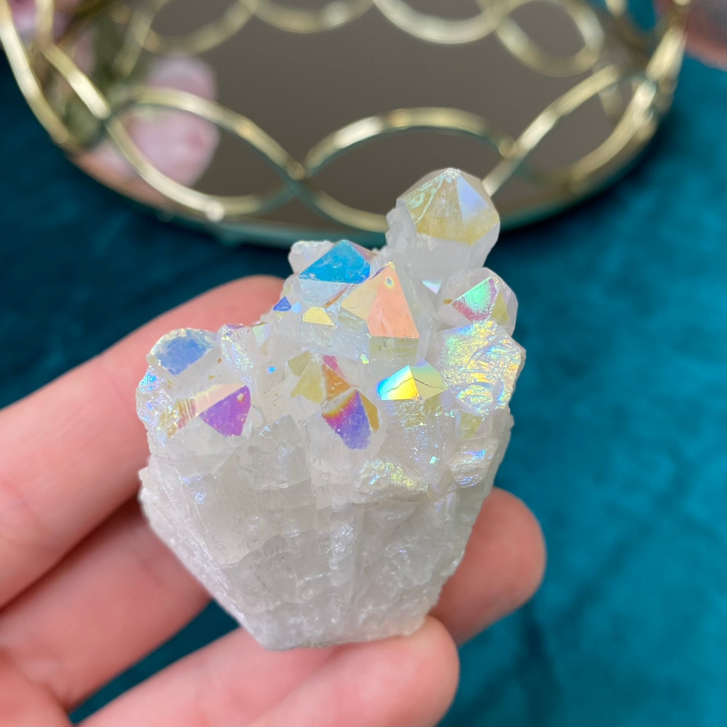 Angel Aura Quartz druse/cluster 80g.