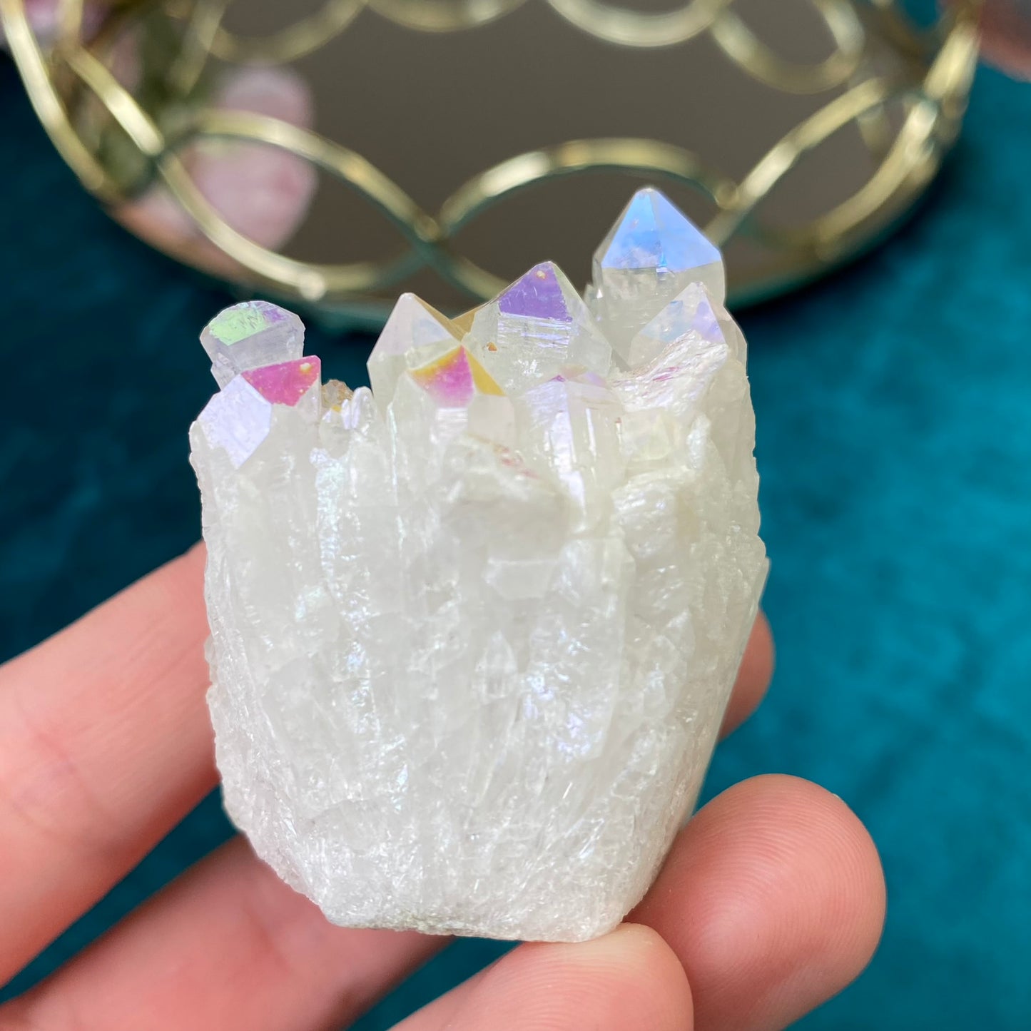 Angel Aura Quartz druse/cluster 80g.