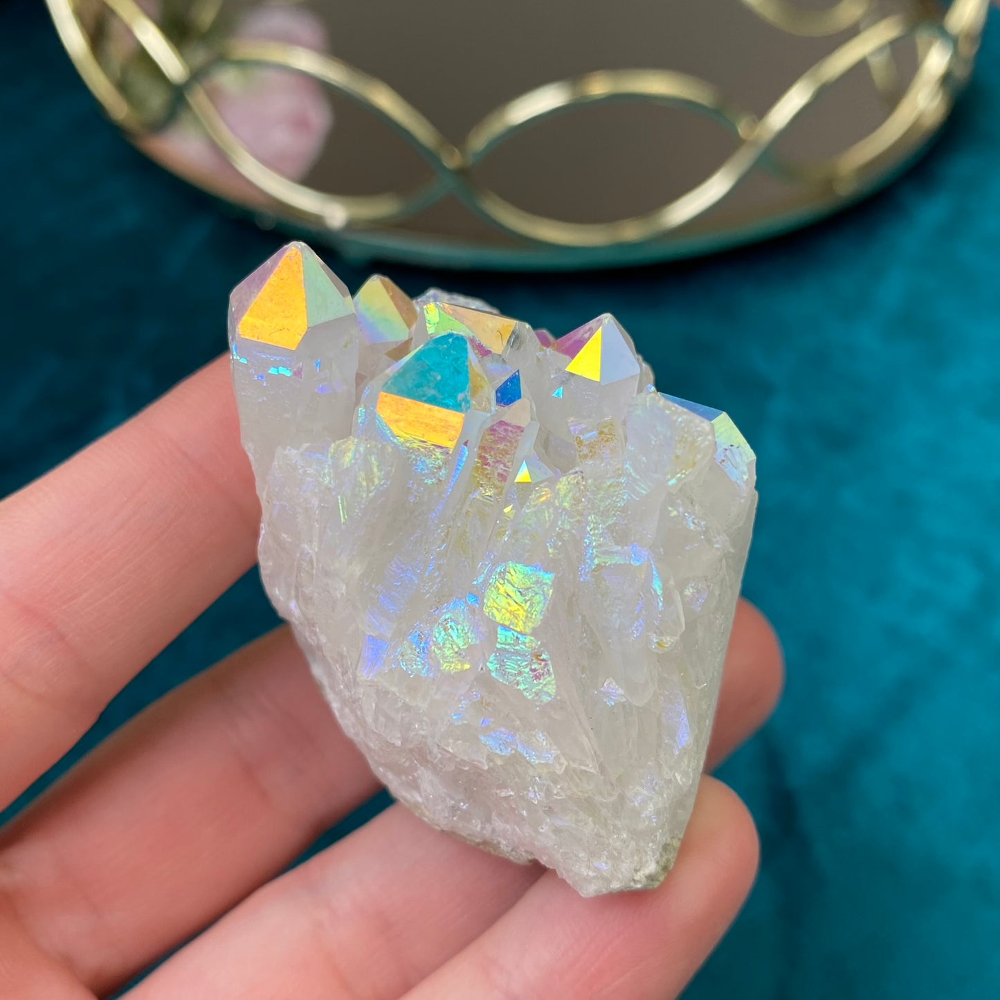 Angel Aura Quartz druse/cluster 80g.