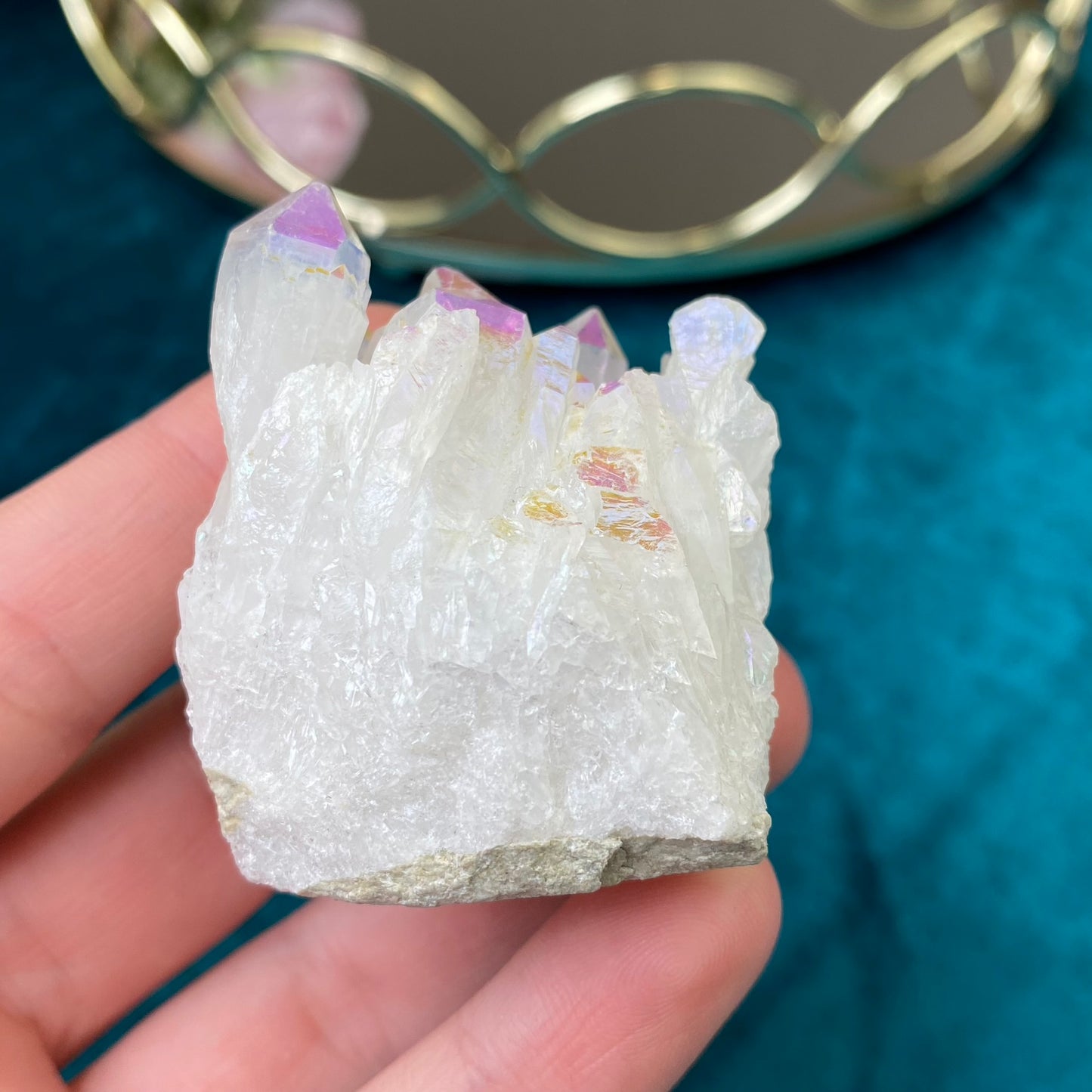 Angel Aura Quartz druse/cluster 80g.