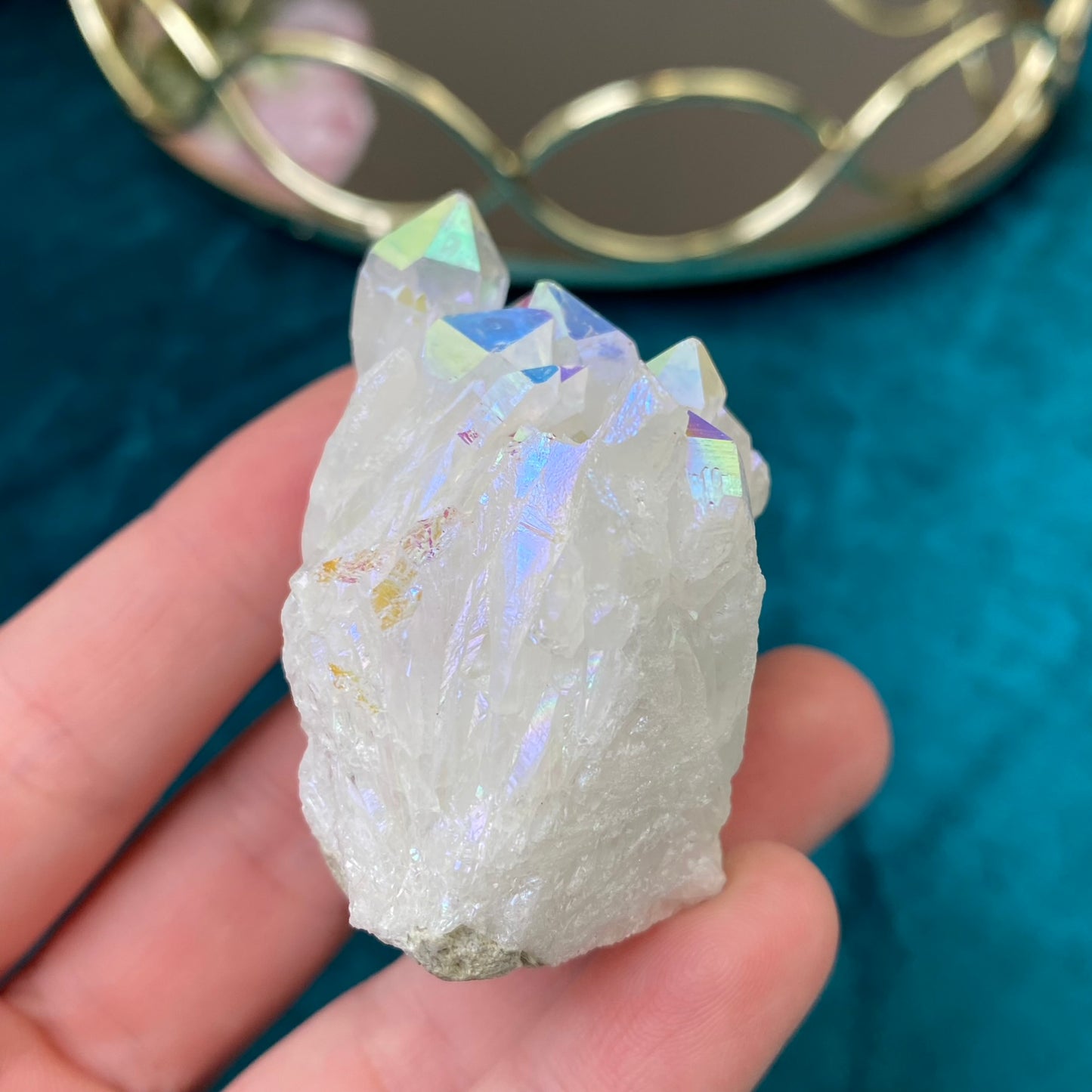 Angel Aura Quartz druse/cluster 80g.