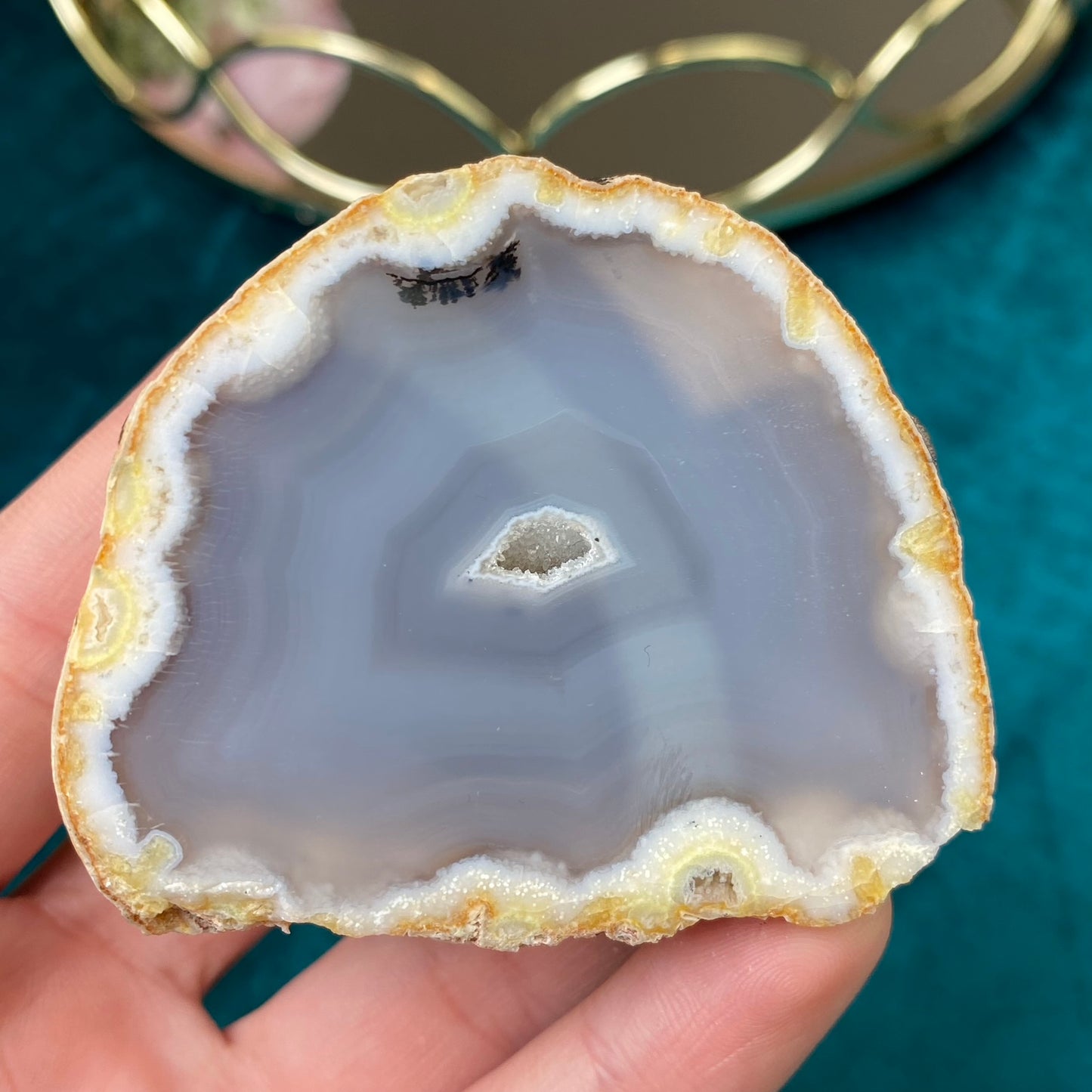 Natural partially polished Agate 124g.