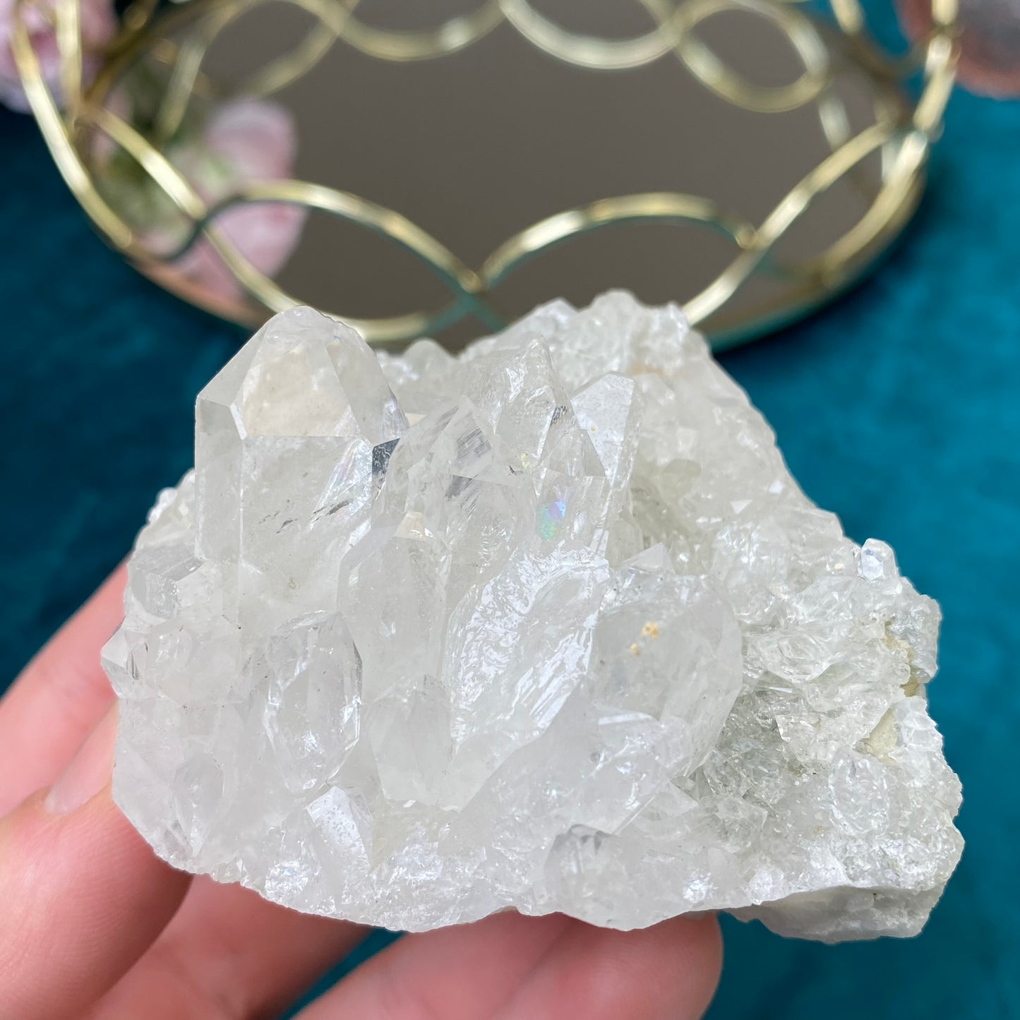 Natural raw Clear Quartz druse 240g.