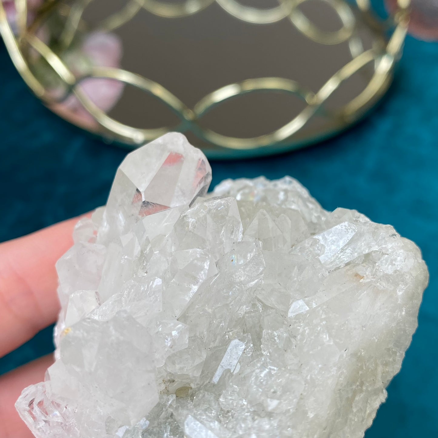 Natural raw Clear Quartz druse 240g.