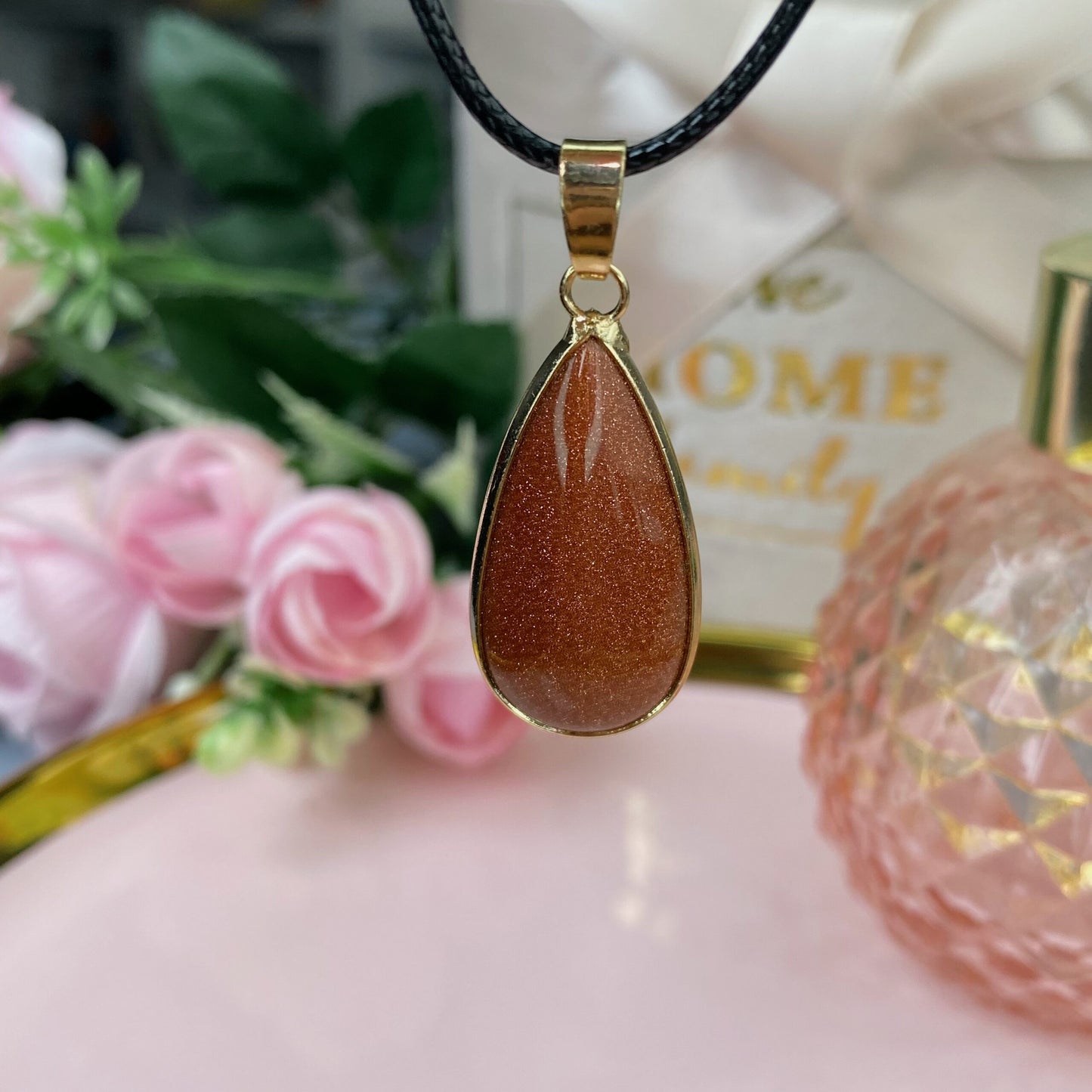 Goldstone / Aventurine Glass (Goldstone is an artificially created crystal)