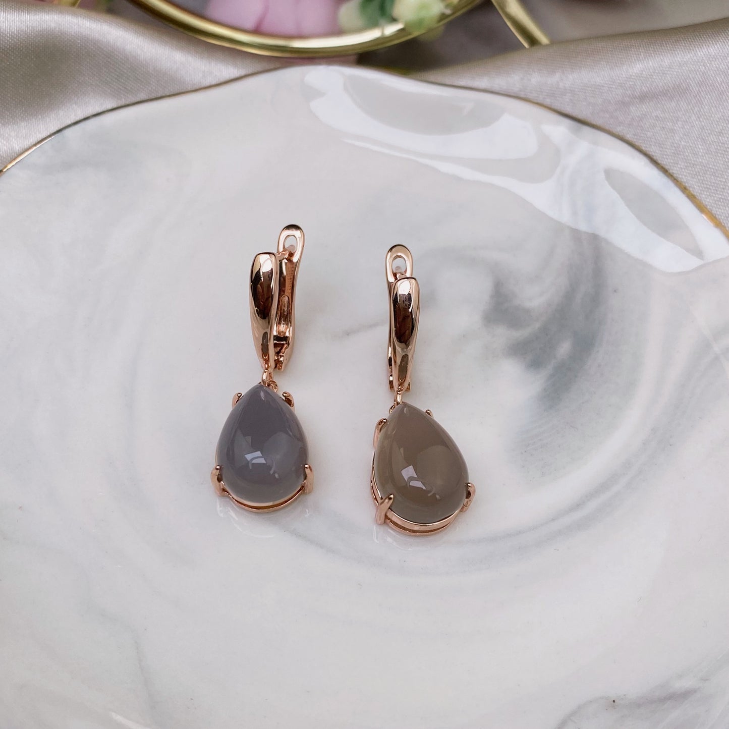 Agate earrings