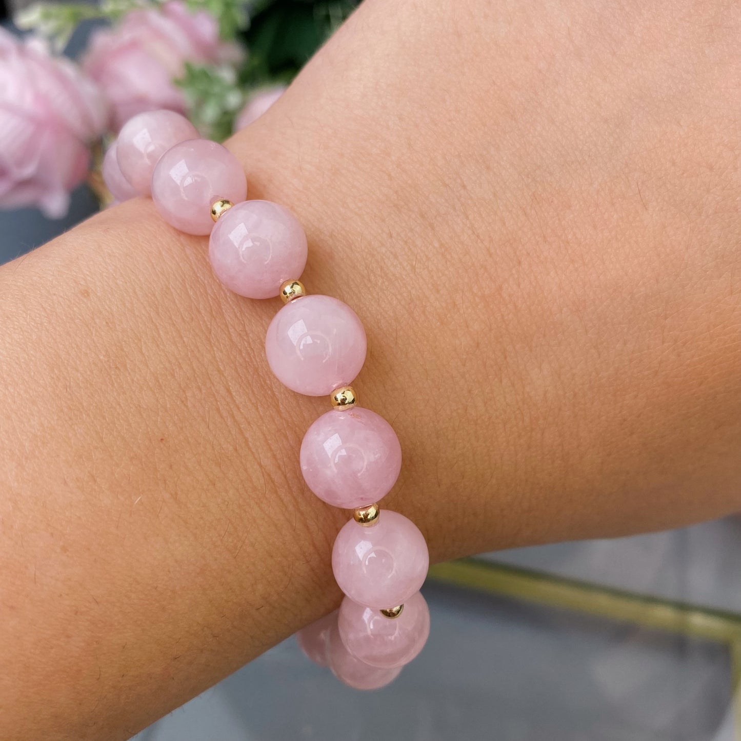 Madagascar Rose Quartz bracelet (Rose Quartz 10mm)