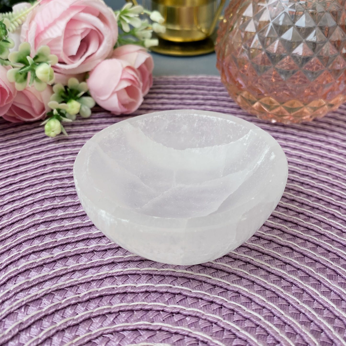 Selenite bowl (size-S)